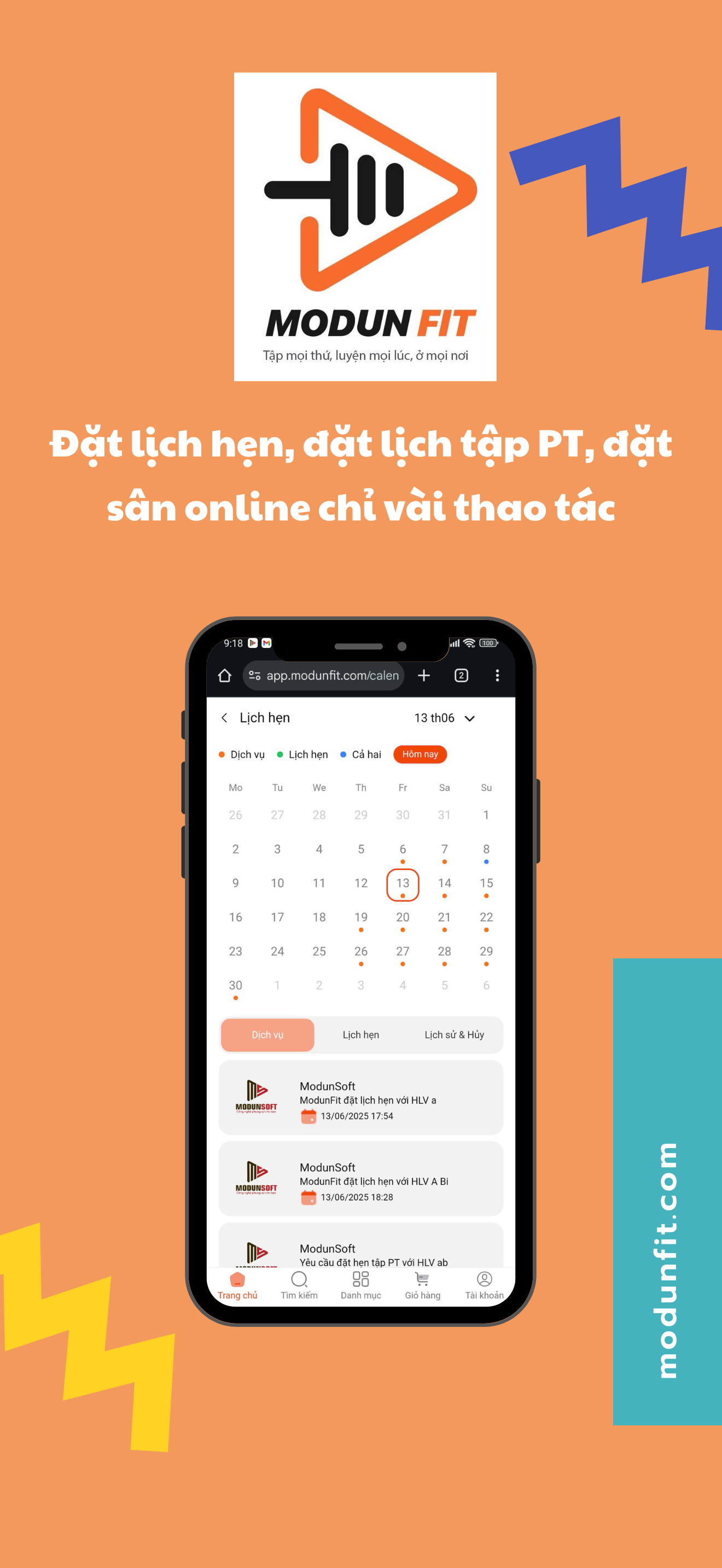 ModunFit Chính Thức Ra Mắt App Tập Gym & Đặt Sân Thể Thao Trên Apple Store và Google Play