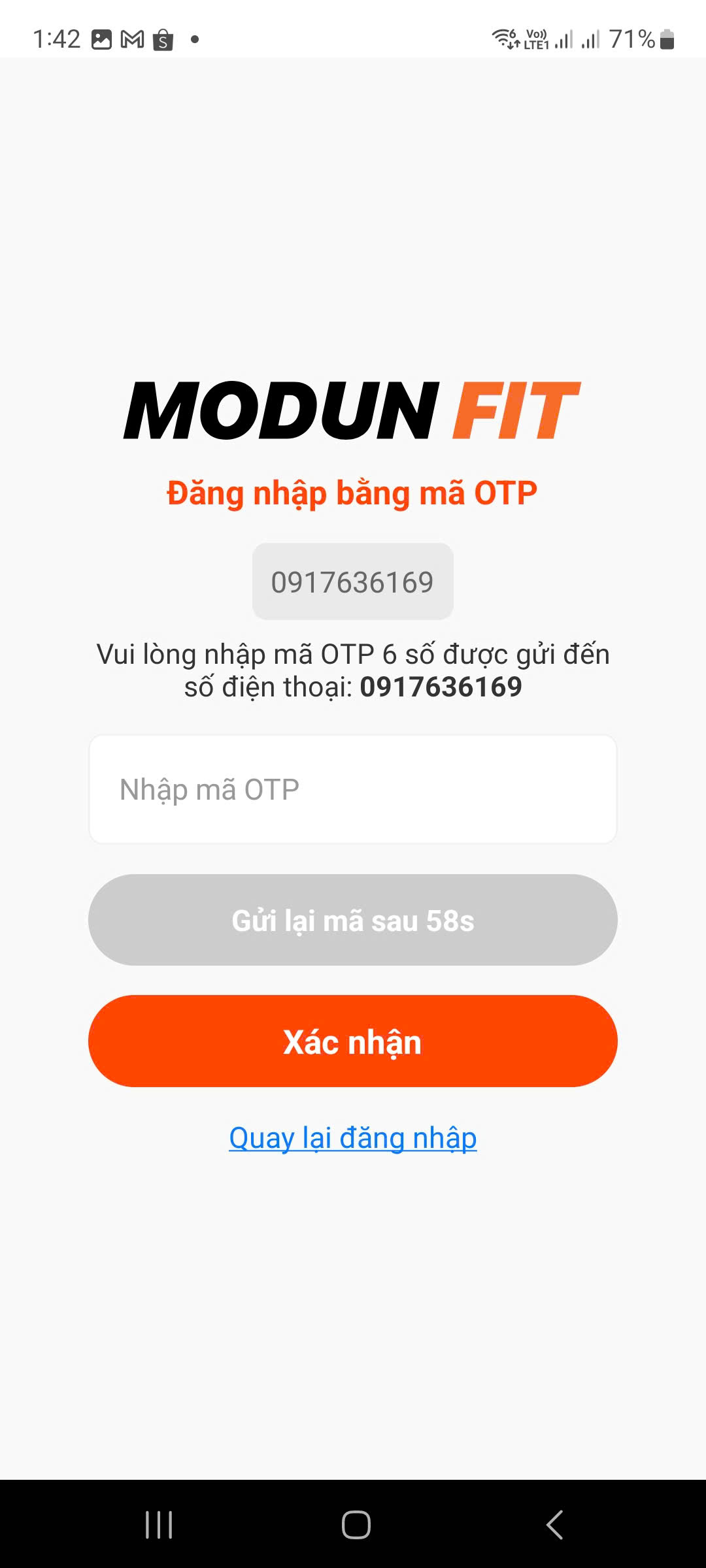 Không cần thẻ từ! Hướng dẫn chi tiết cách tải app ModunFit, nhận OTP Zalo OA và quét QR Code mở cửa kiểm soát phòng gym tự động trong 30 giây.
