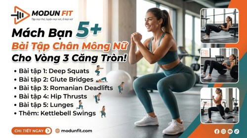 "Mách Bạn" 5+ Bài Tập Chân Mông Nữ Cho Vòng 3 Căng Tròn!